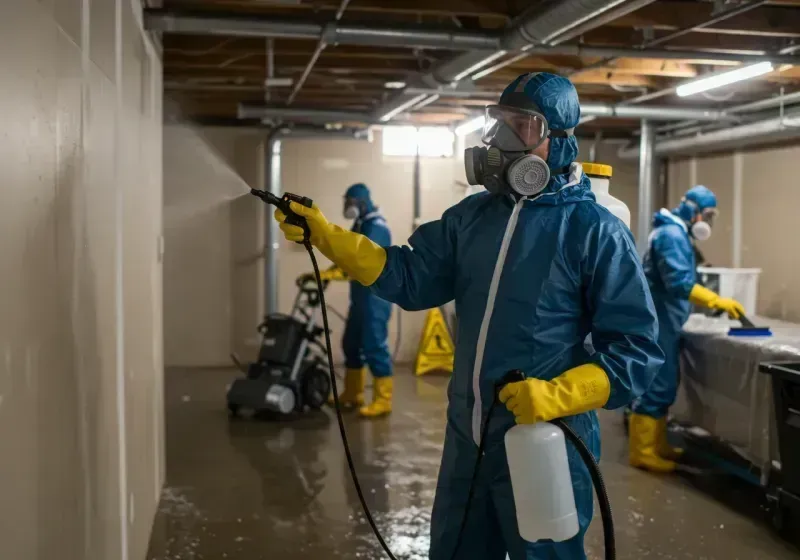 Basement Sanitization and Antimicrobial Treatment process in Butte, AK