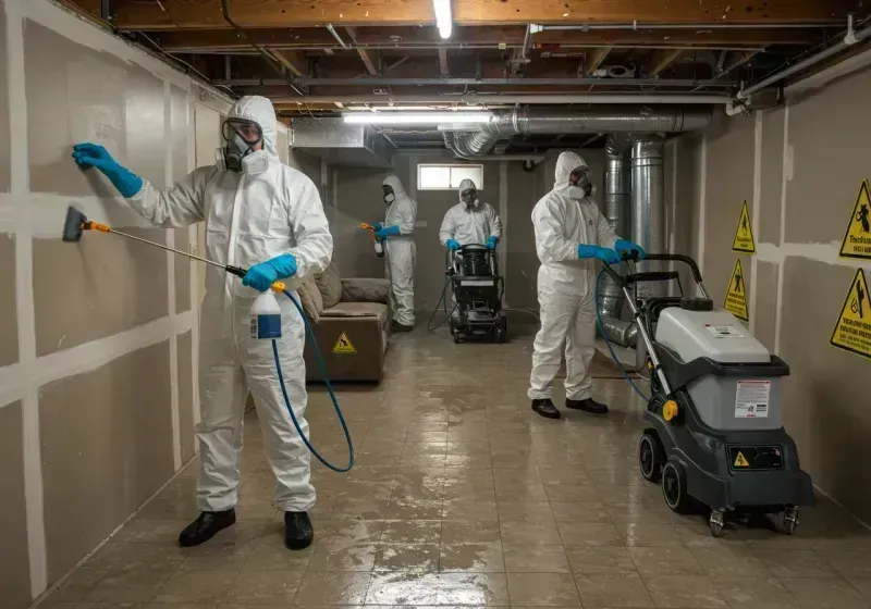 Basement Moisture Removal and Structural Drying process in Butte, AK